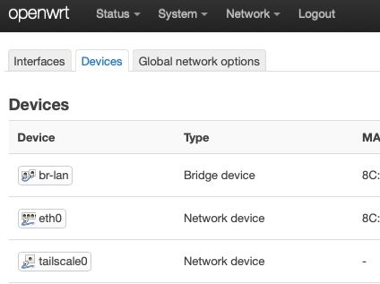 Tailscale on OpenWrt